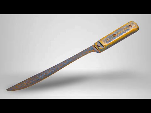 I Restore This Old Rusted Knife - I've Never Seen A Knife Like This!
