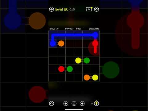 Flow Free - Links - Loop Pack - Level 90 (6x6) - YouTube