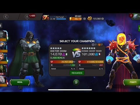 Doom solo vs 7.3.2 Cosmic ghost rider boss fight (clutch)