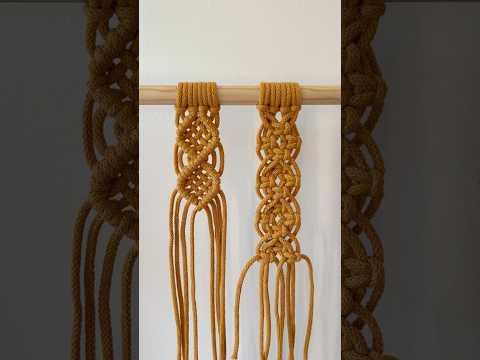 Learn to make interesting macrame patterns | Basic Macrame Knots Tutorial | Transition video