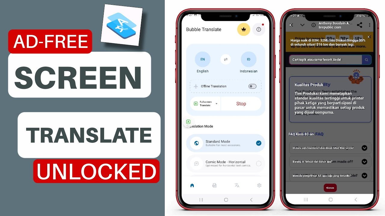 Best Free Bubble Screen Translate App for Android
