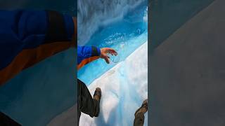 When you bring a friend to try glacier water on tour with @alpineairalaska &amp; Morgan Lauren 🧊😍