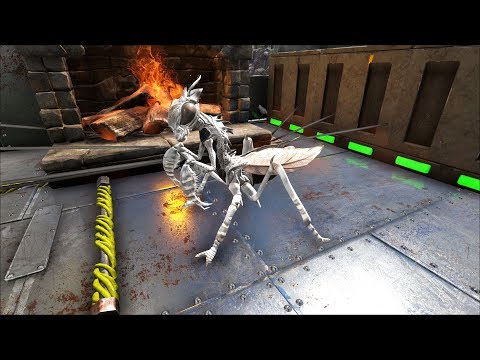 Ark survival Extinction 31! Taming,breeding and hatching Mantis Alpha!