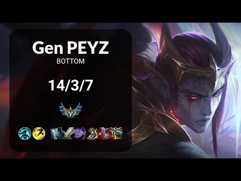 Gen Peyz Aphelios vs Kai'Sa BOTTOM - KR  Patch 13.17