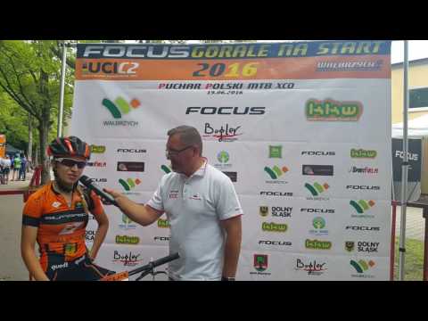 Aleksandra Podgórska KKW SUPERIOR WAŁBRZYCH wywiad po Puchar Polski MTB XCO UCI C2 Wałbrzych GnS