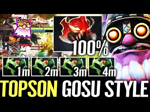 🔥 TOPSON Sniper GOSU STYLE MID — MoM + 4x Wraith Band 100% Head Shot Right-Click Dota 2 Pro