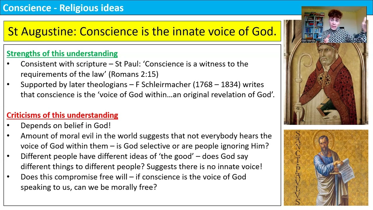 CONSCIENCE (A LEVEL RELIGIOUS STUDIES)