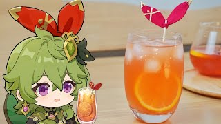 Collei Makes a "Sunset Berry Tea" for Amber. Genshin Impact / 原神料理再現 コレイがアンバーに捧げる「夕暮れベリーティー」