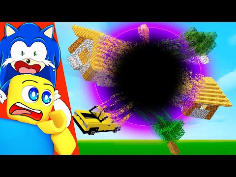 GIANT BLACK HOLE vs SONIC HOUSE