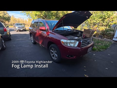 2009 Toyota Highlander Fog Light Install