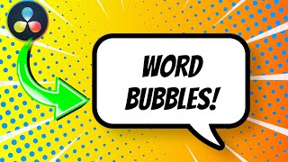 How To Make Word Bubbles | Davinci Resolve