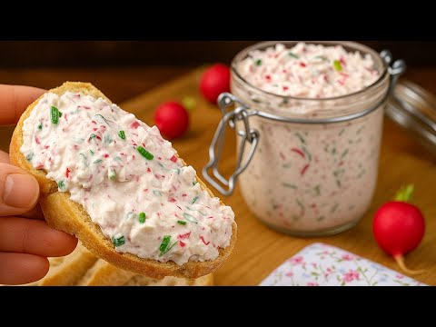 Radieschencreme, die alles verändert! Schnelles Rezept, ideal als Vorspeise oder Picknick