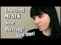 Changing Out My NEWEST Nose Piercing FIRST TIME