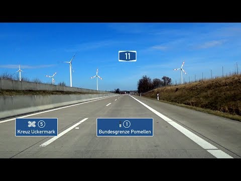 🇩🇪 A11: AD Kreuz Uckermark - [PL] Grenze (3,5x)