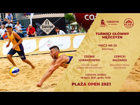 Plaża Open 2021 Cieszyn - Zdybek/Lewandowski - Lewicki/Maziarek (półfinał)