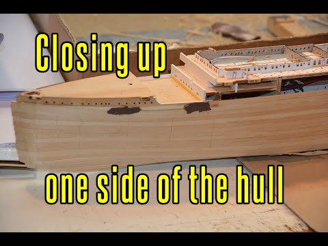 RMS Titanic - part 13 Closing Up One Side Of The Hull