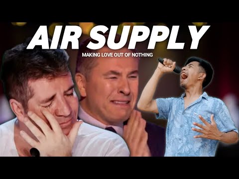 American Got Talent: Simon Cowell Crying To Hear The Song Air Supply Homeless On The Big World Stage