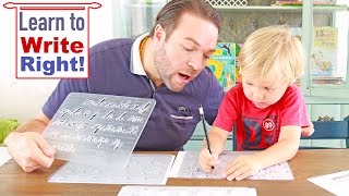 LEARN to WRITE RIGHT! with GUIDES & STENCILS | SchoolRite
