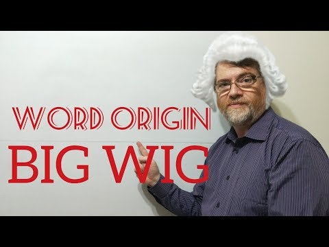 English Tutor Nick P Word Origins (88) Big Wig