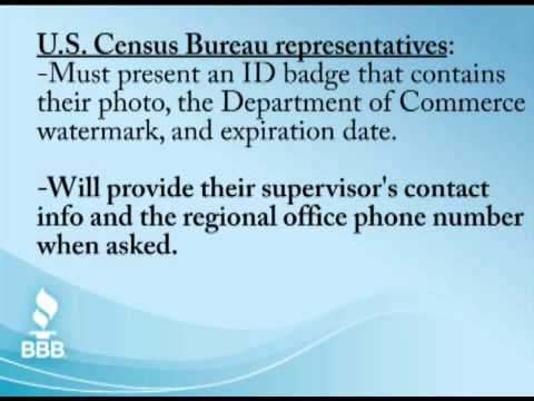 BBB Tips:  How to identify a 2010 U.S. Census Field Representative