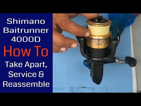 Shimano Baitrunner 4000D Fishing Reel - How to take apart, service and reassemble