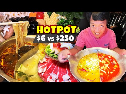 $6 HOTPOT vs. $250 HOTPOT in Singapore | BEST Hotpot Deal EVER!