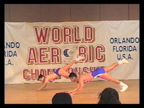 Sandra Arriagada, Jaime Salgado (Chile) - 1996 World Aerobic Championship - Top 10