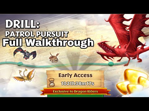 DRILL:PATROL PURSUIT Full Walkthrough - New Gauntlet Event - Dragons:Rise of Berk