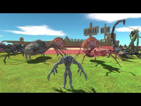 BaBy Scourge VS Giant Invertebrates -animal revolt battle simulator