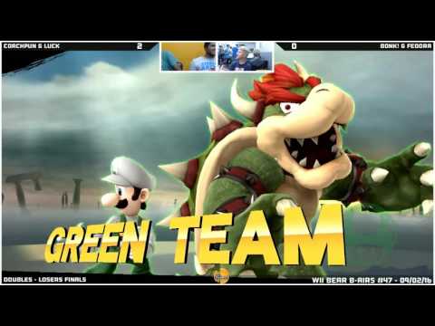 WBB #47 | CoachPun & Luck vs Fedora & Bonk! - Losers Finals - Smash Wii U - Doubles