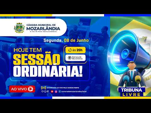 🔴 AO VIVO | Sessão Ordinária | Câmara Municipal de Mozarlândia | Junho