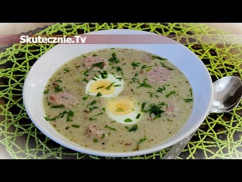 Żurek z białą kiełbasą, wędzonką i jajkiem :: Skutecznie.Tv [HD]