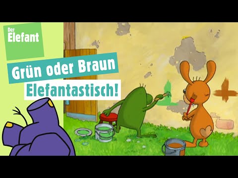 Nulli und Priesemut streiten sich über Farbe für das Haus & Ratefilm Farbkasten | Der Elefant | WDR