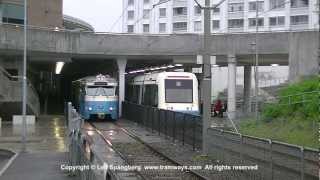 preview picture of video 'Gothenburg Trams / Göteborgs Spårvagnar, Frölunda Torg, chapter 22 of 33'
