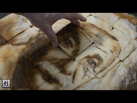 Andrei Pavel - preselectii Romanii au talent - pictura cu ciocolata pe paine