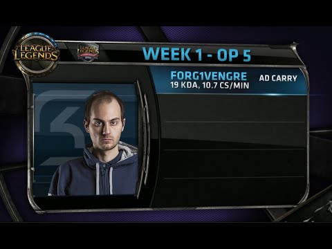 ¡Anuncio del MVP general de la semana 1 y los 5 jugadores OP de la S5 EU LCS Spring 2015!