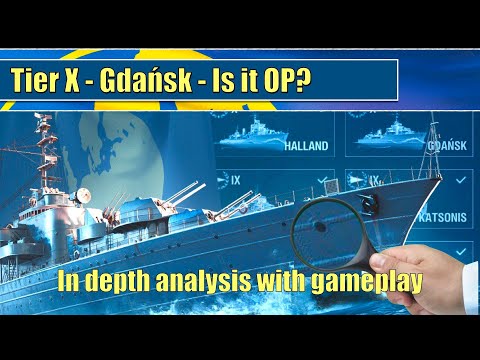 Is Tier X Gdańsk OP? In depth analysis with gameplay| #worldofwarships #gdansk #Gdańsk
