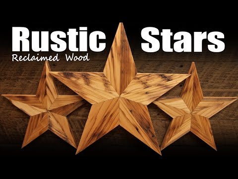 Wooden Stars - Reclaimed Wood with Spline Joints
