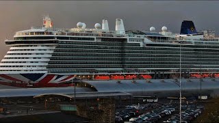 cruise ship MV Arvia arriving to Southampton