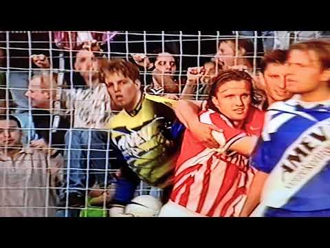 PSV - FC Utrecht 6-1, hattrick Luc Nilis, mei 1997