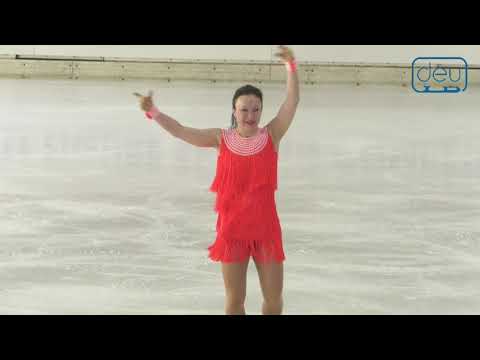 Olena Zlobintseva. Oberstdorf 2019. Silver Ladies II FS. 6 place