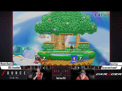 Red Line Smash 53 - SRC | SmashDad (Link / Kirby) Vs. Du yeu noe di waea? (Kirby / Sonic)