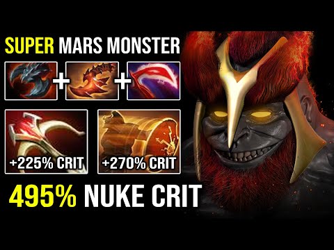 WTF 495% CRITICAL NUKE Daedalus Mars Raid Boss +86 Strength WITH Satanic & Overwhelming Blink DotA 2
