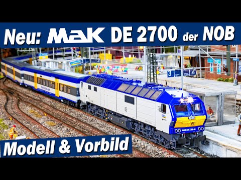 Brandneu: MaK DE 2700-05 NOB von ASM - Modell & Vorbild (inkl. Alpen-Sylt Nachtexpress )