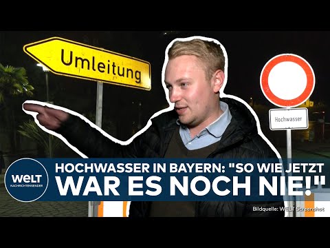 BAYERN-HOCHWASSER: Mit den Pegeln steigen die Sorgen! "Wir haben sehr große Angst!" Donau-Flut