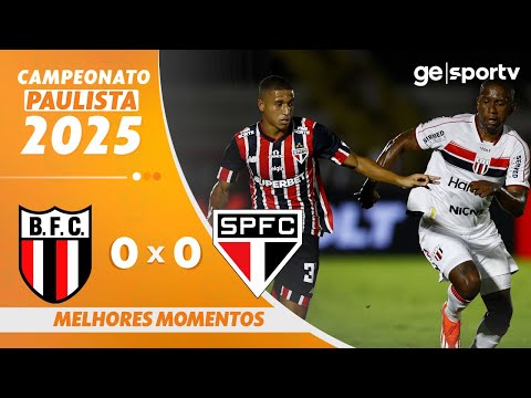 BOTAFOGO-SP 0 X 0 SÃO PAULO | MELHORES MOMENTOS | CAMPEONATO PAULISTA 2025 | ge.globo