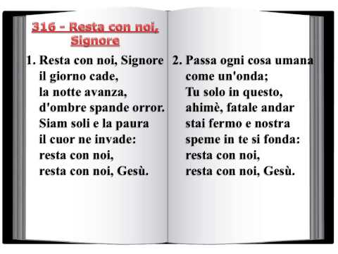 316 Resta con noi, Signore - Innario Chiesa Cristiana Avventista del Settimo Giorno 2014