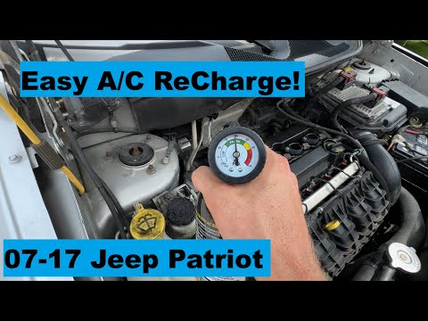 A/C ReCharge Jeep Patriot 07 08 09 10 11 12 13 14 15 16 17 2010 2011 2012 2013 2014 2015 2016 2017