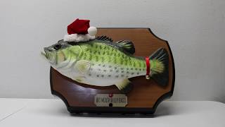 Big Mouth Billy Bass Singing Fish Wall Plaque - Christmas Edition 1999