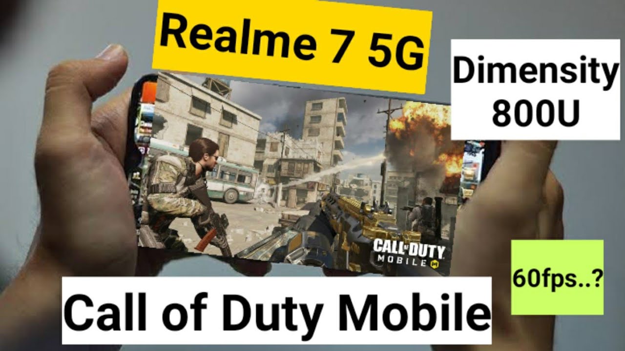 Realme 7 5g call of duty 60fps high graphics gameplay support test
